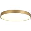 Xzmzbxzb PZAOJAU Plafoniera da bagno in ottone antico a LED da cucina a basso profilo da soffitto tonda dimmerabile plafoniera da corridoio dorata per camera da letto Sala da pranzo Buan