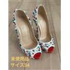 Christian Louboutin décolleté colorate con tacco borchiato bianco 34 (22...