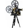 Proiettore Cinematografico Vintage Rulli Doppie Statuetta Decorativa