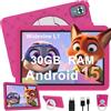 Tablet Bambini 10 Pollici Android 15 Con 30GB RAM, 5G Wi-Fi 6, 64GB ROM(2TB), Co