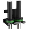 Lovind Supporto verticale per bilanciere, supporto da parete per bilanciere, supporto da parete per bilanciere, asta olimpica, gancio per casa, commerciale, garage, palestra (doppia asta)