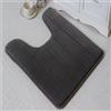 Lifup Tappetini per WC, Tappeto Bagno Peluche Antiscivolo Assorbente Lavabile Grigio scuro 50 x 60 cm