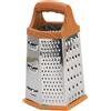 Hintyne Grattugia per formaggio grattugia in acciaio inox con 6 lati affettatrice per verdure alta 9 pollici con base antiscivolo e maniglia grattugie portatili