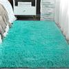 Heavyoff Area Tappeti Camera da letto Morbido Peluche Tappeto utilizzato per la Decorazione del Soggiorno di casa Blu, 50x80cm