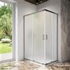 Parama Box doccia 70x120 cm angolare scorrevole profili cromati vetro 6mm stampato h185 | Tonga