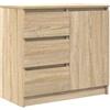 vidaXL Credenza con Cassetto Rovere Sonoma 71x35x65 cm in Truciolato, Mobile Contenitore, Mobile credenza, Armadio corridoio, Mobile Buffet