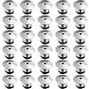 MengH-SHOP Perni di Blocco in Metallo Spille Fermagli per Gioielli Spille Distintivo Artigianato DIY 30 Pezzi, Argento