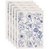 SUPERDANT 5 Pezzi Carta Trasferibile per Ceramica con Fiori Girasoli Gigli Decalcomanie per Artigianato Materiali Fai da Te per Piastre in Vaso 52x37cm