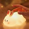 SAMALICAR Lampada notturna a LED per bambini, in silicone, ricaricabile tramite USB, Squishy Touch, dimmerabile, timer, simpatica, per ragazze e ragazzi, idea regalo, decorazione per la cameretta dei