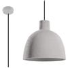 SOLLUX lighting SOLLUX - Lampada a sospensione Damaso, lampada da soffitto, lampada a LED, design minimalista, facile da installare, colore grigio, 28 x 28 x 128 cm