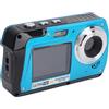 ASHATA Fotocamera subacquea 4K, 56 MP, zoom 16x, doppio schermo, fotocamera digitale impermeabile da 3 m, ricarica e registrazione allo stesso tempo, per nuoto, rafting, surf