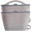 Wedhapy 2 sacchetti sterilizzatori per microonde sacchetti flessibili in silicone per microonde da 1000 ml sterilizzatore per ciucci a tenuta stagna con maniglia