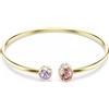 SWAROVSKI BRACCIALE RIGIDO CHROMA, MULTICOLORE, FINITURA ORO 18K VIOLA