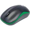 Manhattan Mouse Ottico Wireless con Micro Ricevitore USB 1000 Dpi Nero/Verde