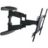 Techly Supporto a Muro Ultra Slim per TV LED LCD 40-80'' Full Motion Nero