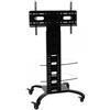 Techly Supporto a Pavimento con 2 Mensole Trolley TV LCD/LED/Plasma 32-70''
