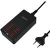 Logilink Caricatore da Tavolo a 8 porte USB 44W Nero