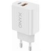 Onyx CARICABATTERIA DA RETE RICARICA RAPIDA USB-C + USB-A 20W ONYX CM1 BIANCO