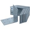 HELPMATE - 12 pezzi angolo piastra forata 60x60x40 mm - Connettore angolare zincato galvanicamente & blu passivato - Connettore in legno con eccellente protezione contro la corrosione - angolo del
