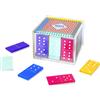Vesta DOMINO GIOCO DA TAVOLO IN CRISTALLO ACRILICO COLORATO