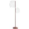 Vesta DAFNE PIANTANA IN CRISTALLO ACRILICO DECORATO TRASPARENTE BASE COGNAC LED 4200°K / 24 Volt - 12 W/Mt
