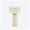 Vesta LAMPADA DA TAVOLO WIRELESS MUSH LED 3W 3000°K 200lm A BATTERIA TORTORA