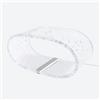 Vesta LAMPADA GRANDE FUTURE IN CRISTALLO ACRILICO TRASPARENTE E ARGENTO LED 4200°K / 24 Volt - 12 W/Mt