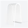 Vesta LAMPADA DA TAVOLO ARC IN CRISTALLO ACRILICO TRASPARENTE GRANDE LED 4200°K / 24 Volt - 12 W/Mt