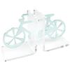 Vesta REGGILIBRO BICICLETTA IN CRISTALLO ACRILICO TRASPARENTE E ACQUAMARINA