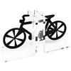 Vesta REGGILIBRO BICICLETTA IN CRISTALLO ACRILICO TRASPARENTE E NERO