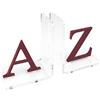 Vesta REGGILIBRO LETTERS IN CRISTALLO ACRILICO TRASPARENTE E VINACCIA