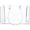Vesta SHOPPER GRANDE CHARLOTTE IN CRISTALLO ACRILICO TRASPARENTE