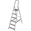 Drabest Scaletta Per Casa In Acciaio Con Finitura Verniciata A Polvere E Piattaforma A 6 Gradini - 125 Kg