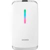 Brondi Contender Bianco - Clamshell Dual SIM, Display 2.8", Flip Attivo, 11 Memorie Dirette, Tasti Retroilluminati