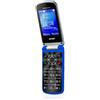 Brondi President Blu/Viola - Clamshell Dual SIM, Display 3", Flip Attivo, Fotocamera 1.3 MP, Radio FM, Notifiche a Flip Chiuso