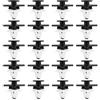AS Axis Spindleon 20 fibbie per sottoporta laterale auto, 30640643, compatibili con Volvo S60, XC40, V60, XC90, S90, V90, V90