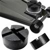 AUTOXBERT Auto Universale Tampone in Gomma per Cric Martinetto Ponte Sollevatore Cric Adattatore in Gomma Robusto e Antiscivolo Accessorio