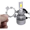 AYNEFY Adattatore H7 LED, 2 Pezzi Supporto in Plastica D19 per Fari Auto, Compatibile con Classe B/ML, Chery G5/D5/X55/X25/X65