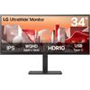 LG 34BA75QE-B Monitor PC 86,4 cm (34) 3440 x 1440 Pixel Wide Quad HD LCD Nero