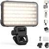 NEEWER ENTRY LEVEL VERSION Luce Selfie per iPhone Telefono, 2500-9000K CRI80 2000mAh Ricaricabile, Fill Light Plastico con Clip per Trucco Stream Riprese Videoconferenza Laptop Computer, N15