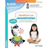 Bordas J'améliore ma concentration en 25 activités ludiques Moyenne Section Grande Section: + de 100 autocollants