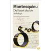 Flammarion De l'esprit des lois: Anthologie