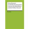 Reclam Philipp Jun. Geschichte der deutschen Literatur des Mittelalters und der Frühen Neuzeit im Überblick: 17680