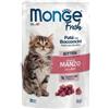 Monge Cat Fresh Kitten Ricco in Manzo Busta 85gr