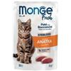 Monge Cat Fresh Patè con Bocconcini Sterilizzato Ricco in Anatra Busta 85gr