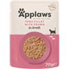 Applaws filetto di tonno e gamberetti in brodo bustina 70gr