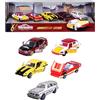 Majorette - Set regalo 60 anni (5 modelli di auto) - 5 auto giocattolo premium in metallo con 2 modelli esclusivi di auto, 7,5 cm, per bambini dai 3 anni in su