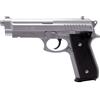 Cybergun Pistola Softair - PT92 Silver Modello a Molla (Primavera) - Ref.210124 - Colore: Argento/Nero - Carrello in Metallo - Potenza 0.5 Joule