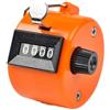 Generic Clicker Counter, mini strumento portatile a 4 cifre per golf, campo da baseball, lavoro a maglia, giro, pesca e inventario (arancione)