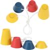 Toyvian 8 Pezzi Tee da Golf in Gomma Versatile e Portatile per Simulatore e Campo Pratica, per Allenamento e Driving Range con Accessori Golf Pratici